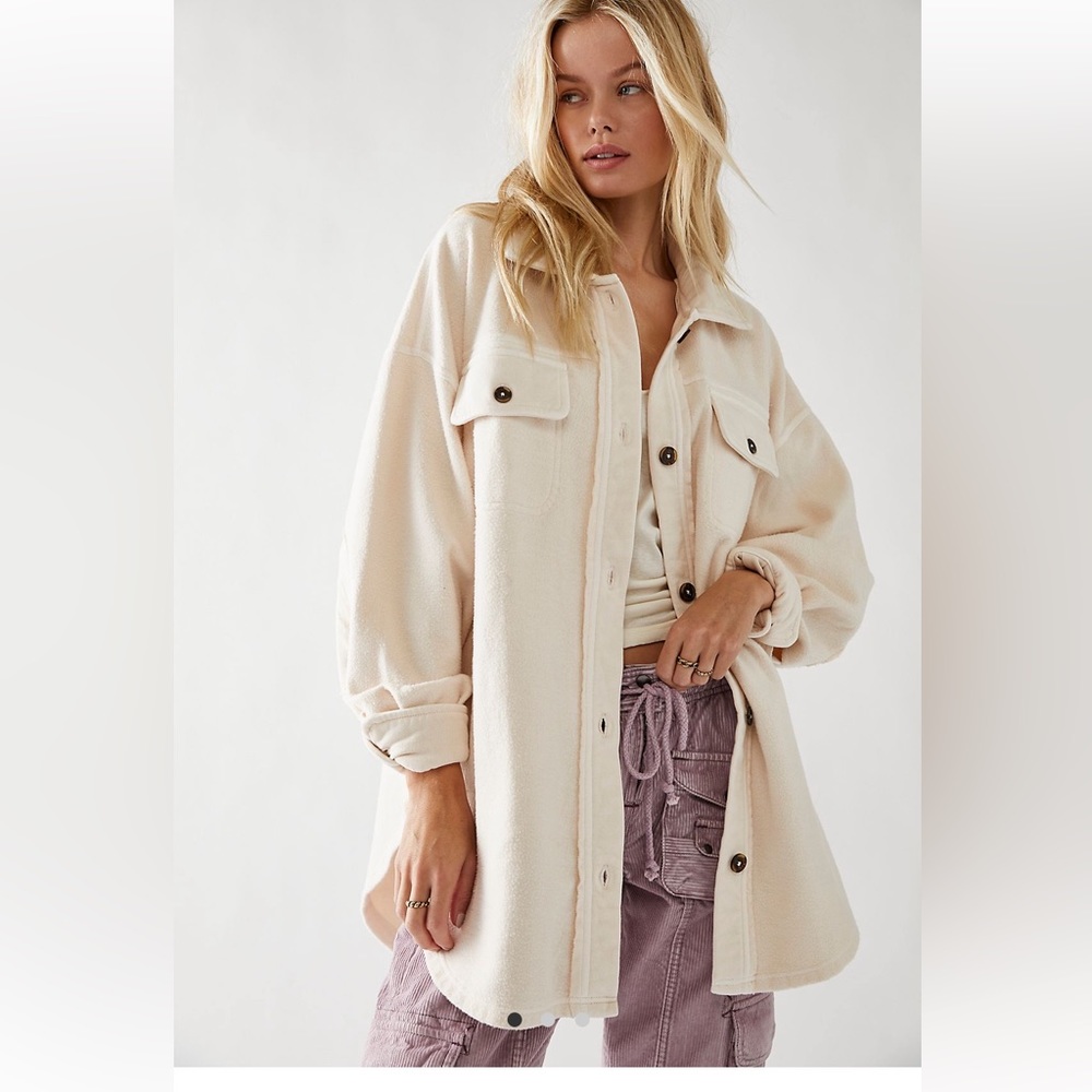 New free people Ruby jacket; champagne dreams; L